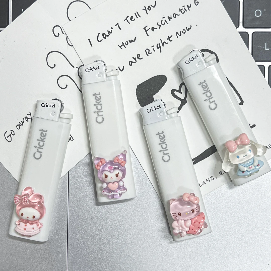 草蜢卡通库洛可爱米玉桂狗防爆高颜值砂轮女孩子打火机创意礼物