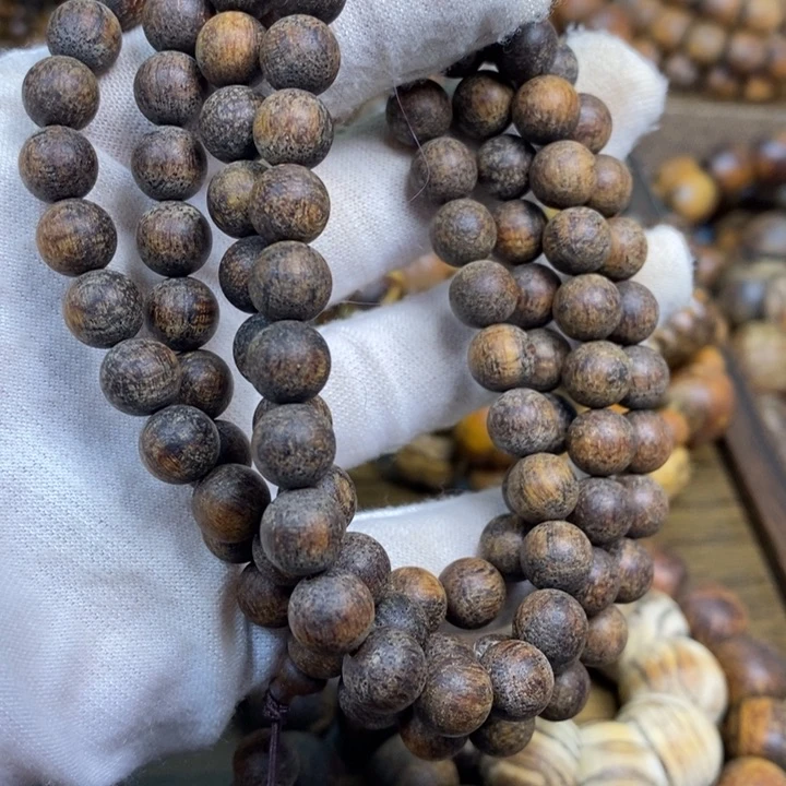 贡木手串/手链0.8黑油龙鳞