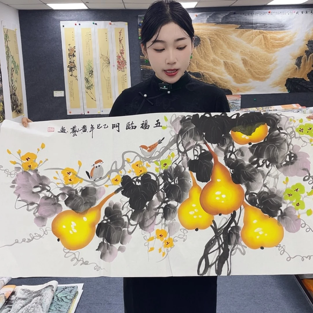 国国画作品小姐姐放漏…