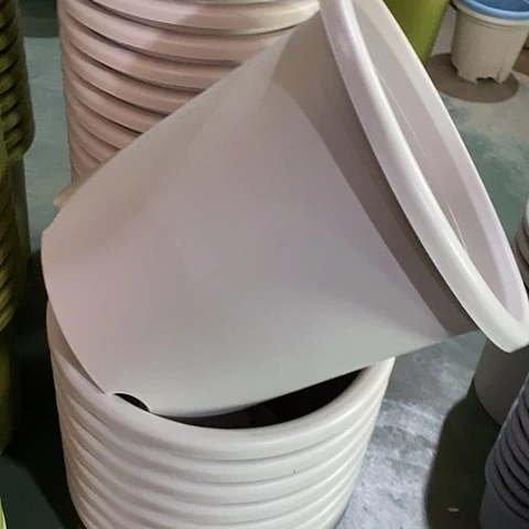 树脂四季8号灰白无托3个