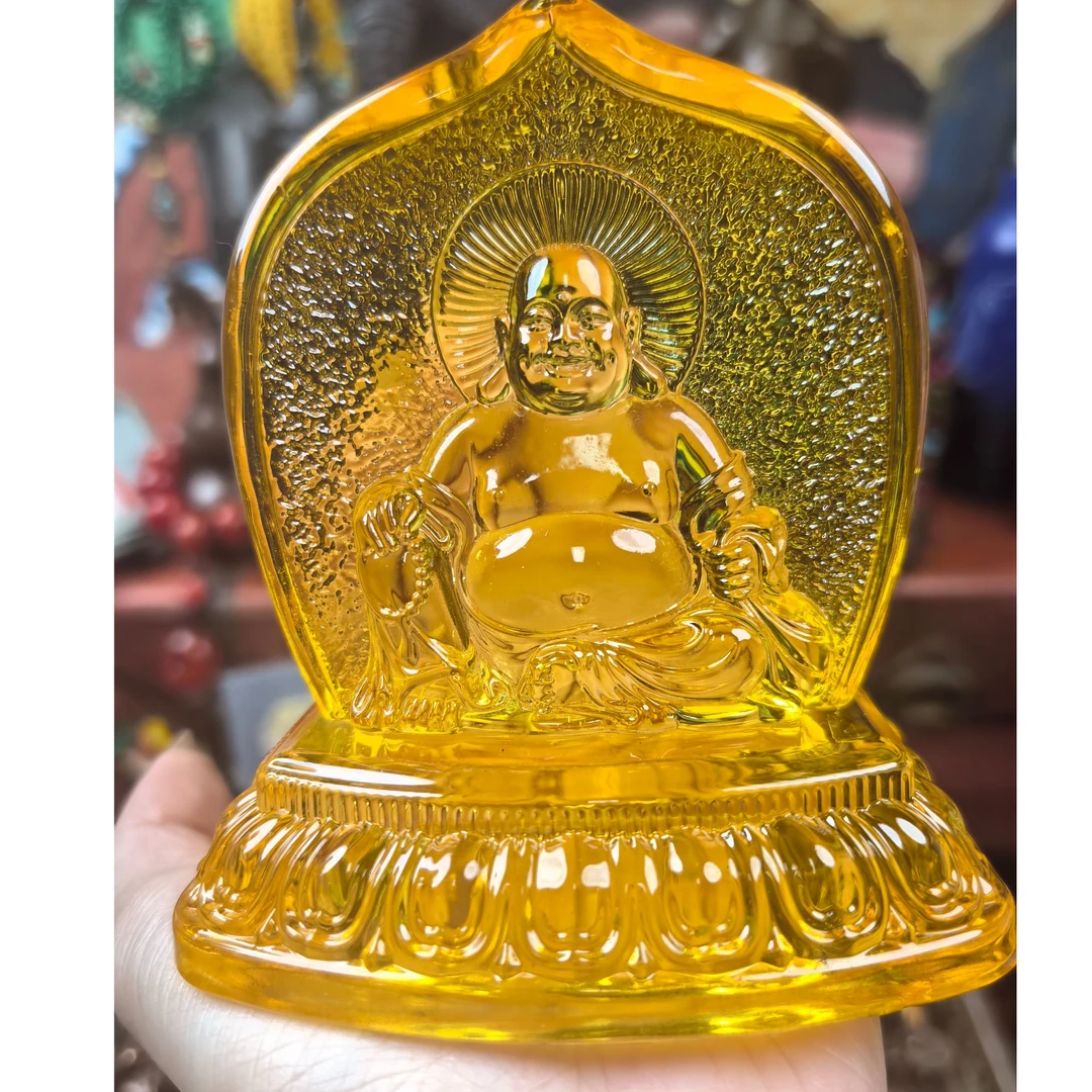 【飞姐精品推荐】琉璃佛公摆件D9910.