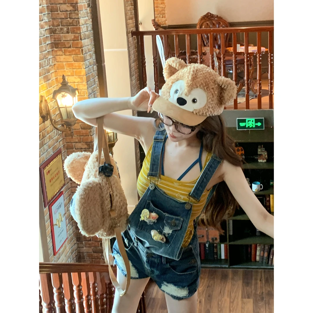 瑞茜·威瑟斯 贝洛甜心 夏季纯欲风小众设计上衣吊带牛仔R7039-1V