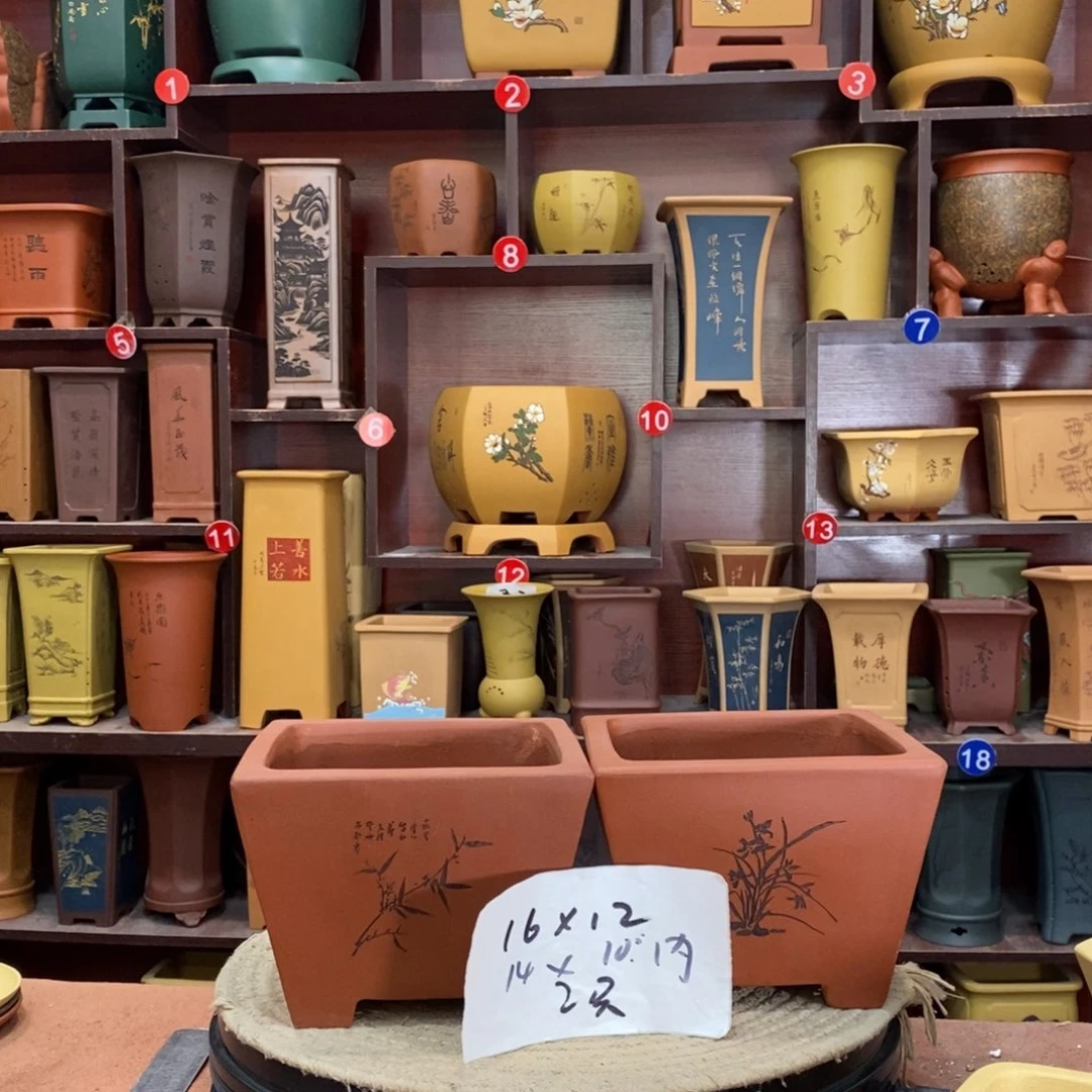 紫砂艺术紫砂花盆