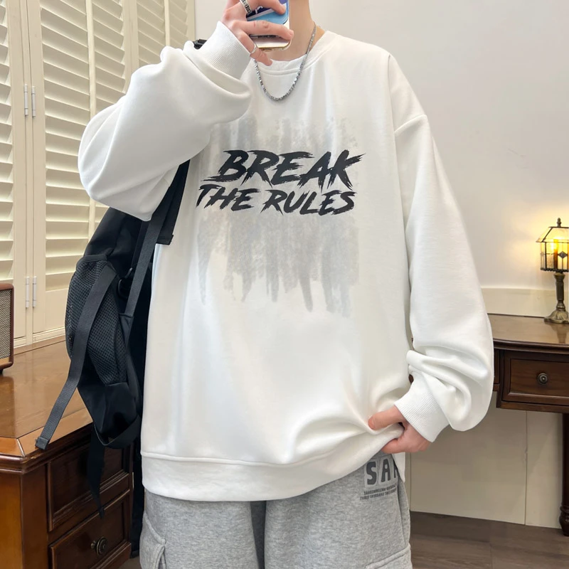 青少年春季卫衣男2025新款高中学生春秋装打底衫外穿潮流男装上衣