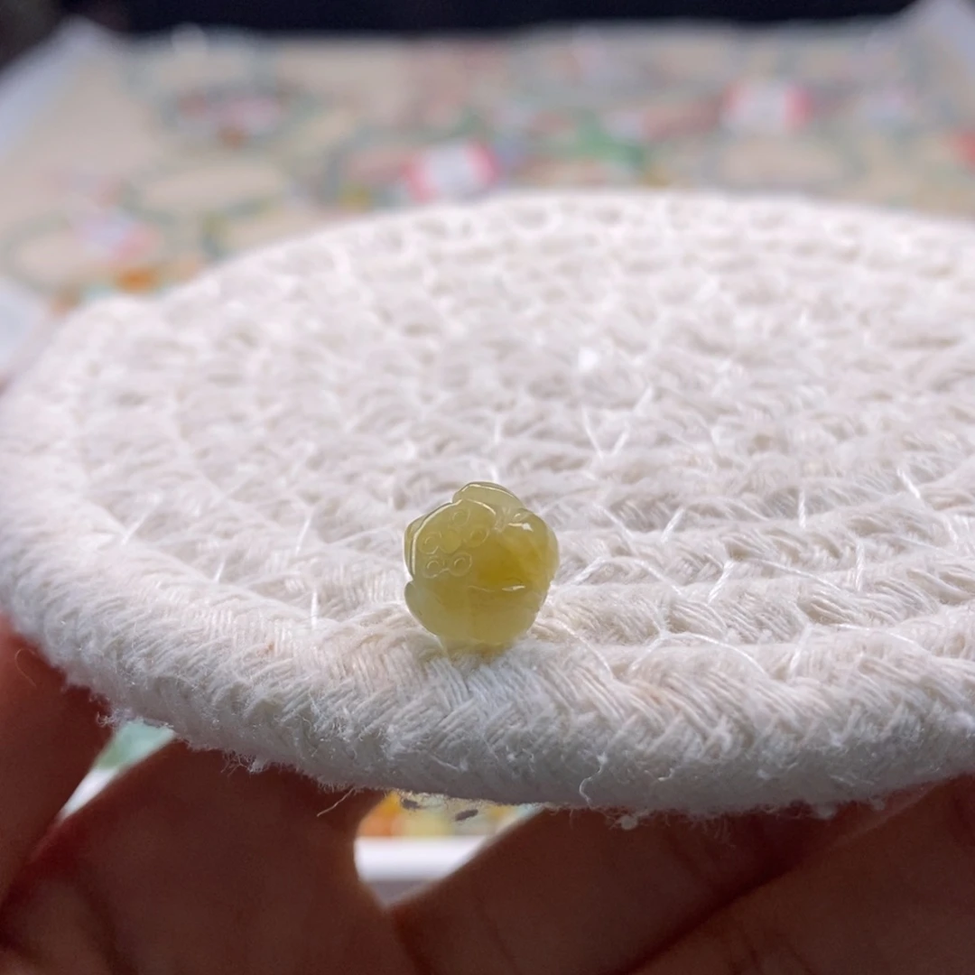 翡翠散珠天然翡翠莲花珠9+