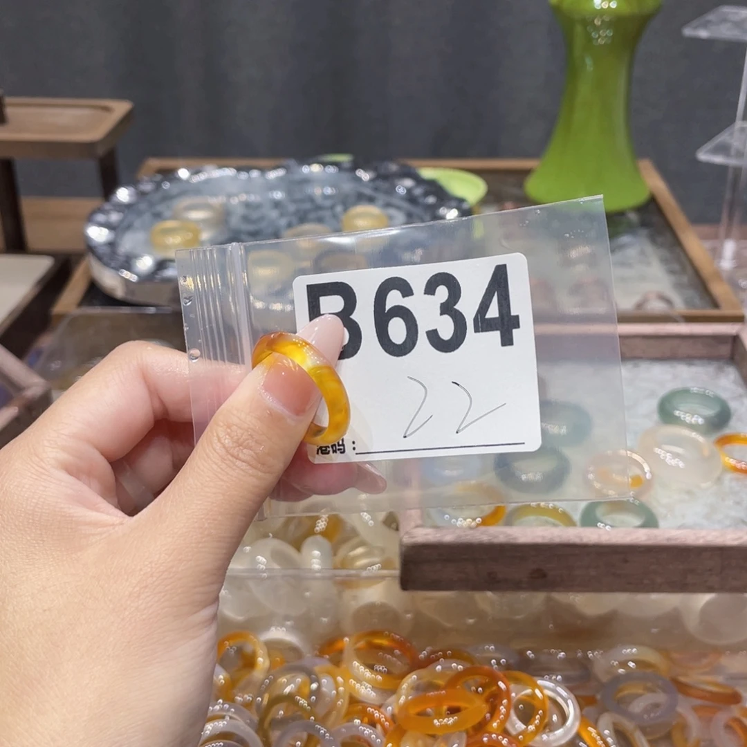 玛瑙/玉髓未镶嵌戒指634