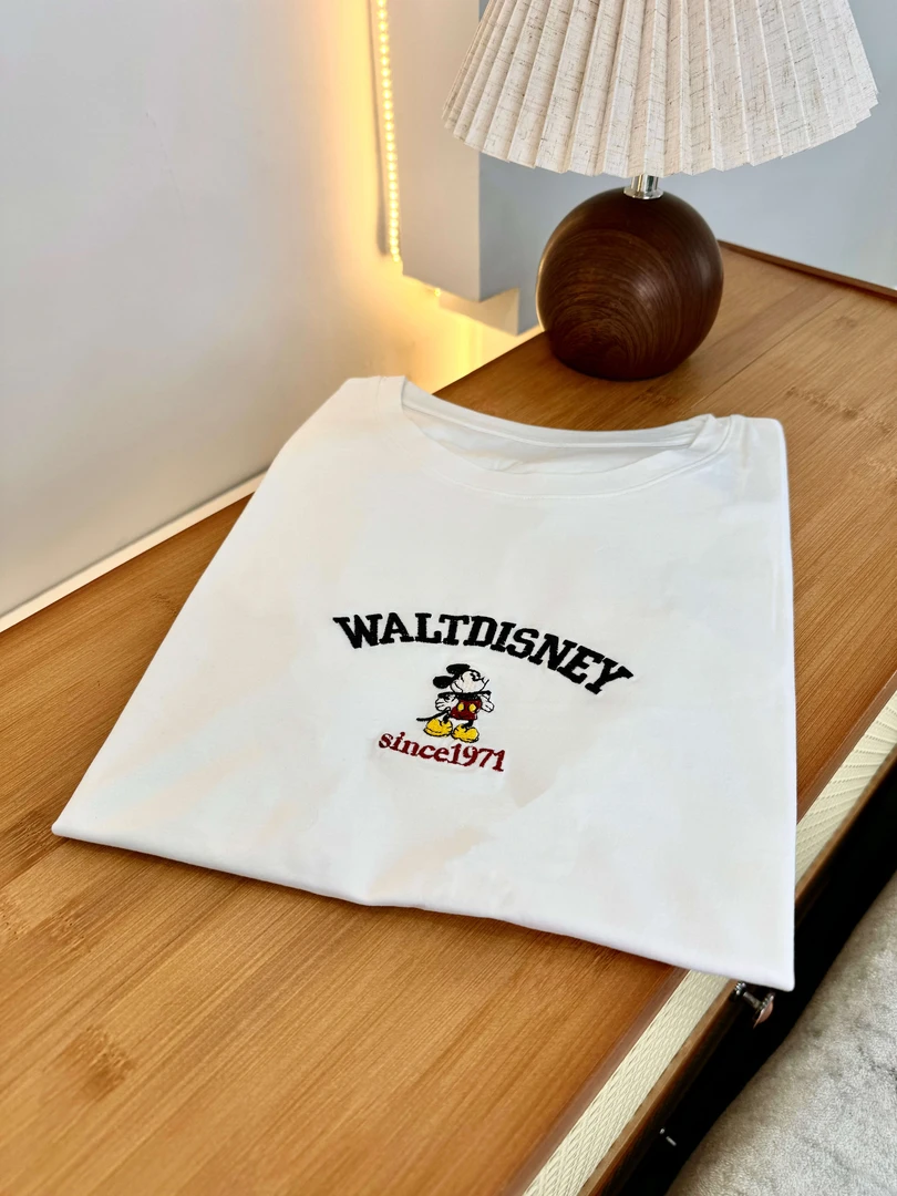 【米#奇刺绣短袖】新款0208小老鼠刺绣彩色短袖显瘦运动百搭