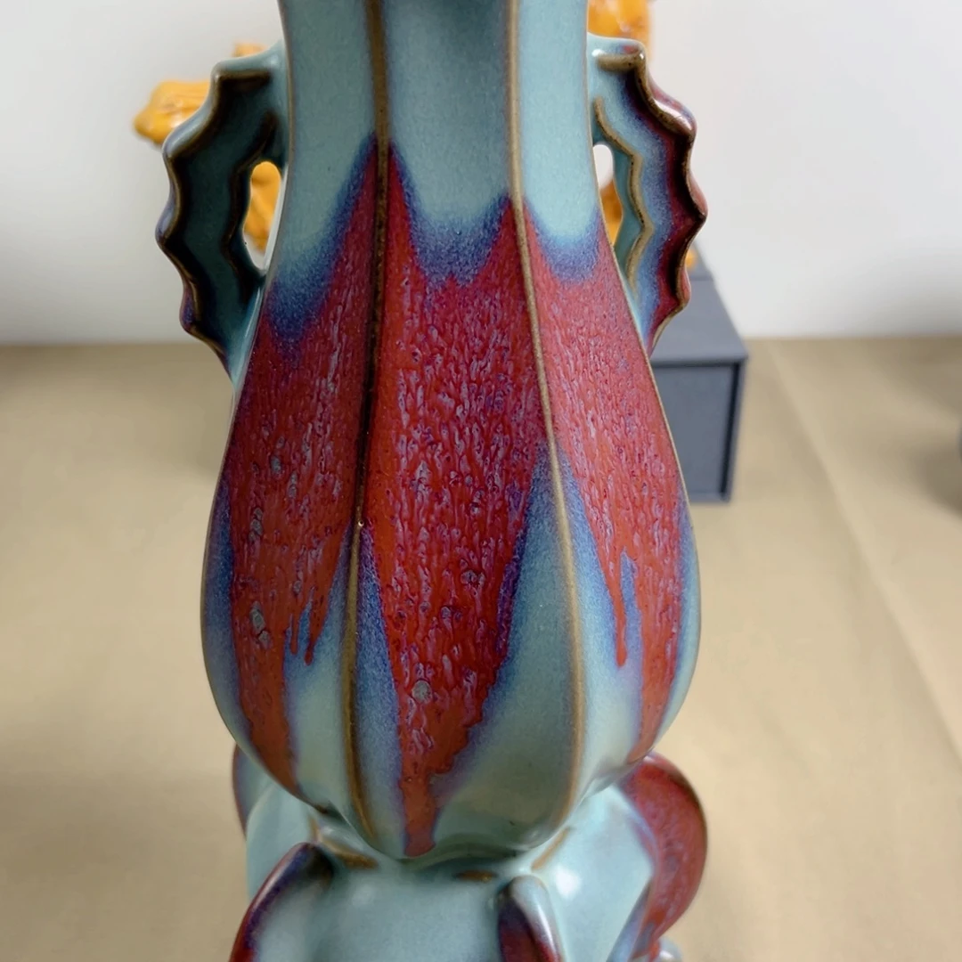 罐龙**洲瓷摆件釉色渲染8888