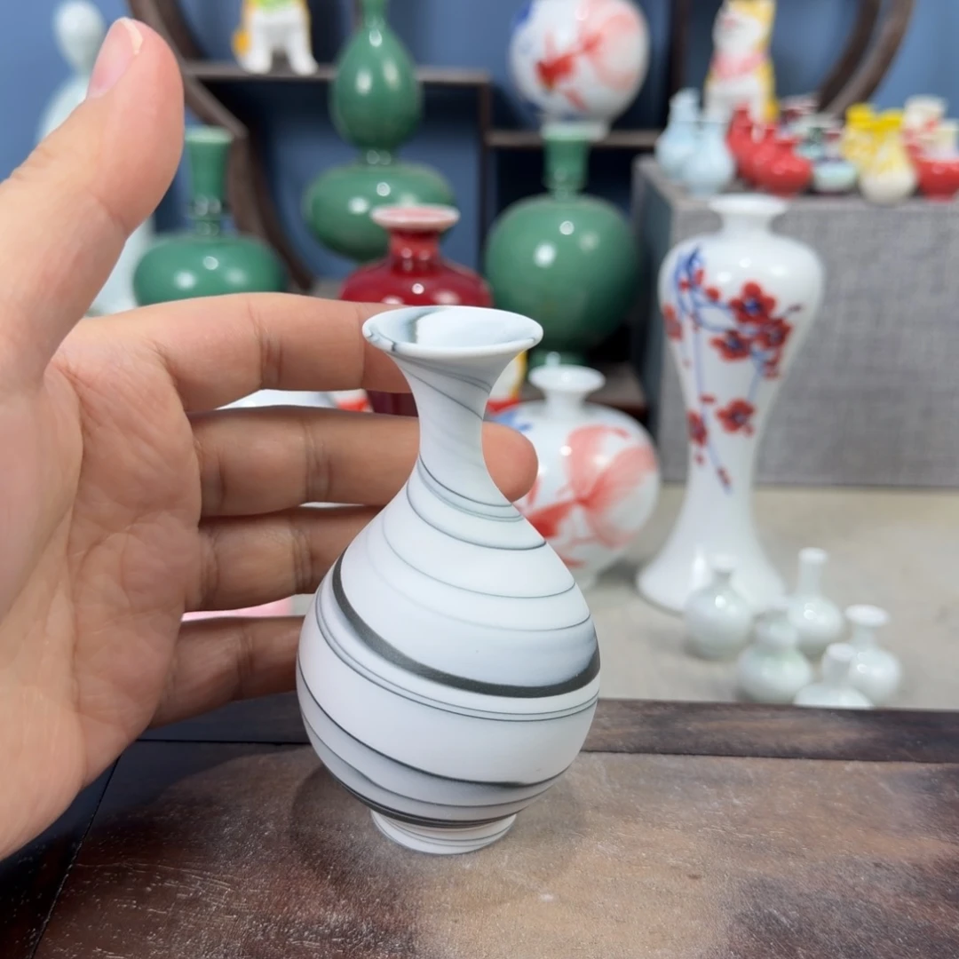 陶瓷手工小花器摆件