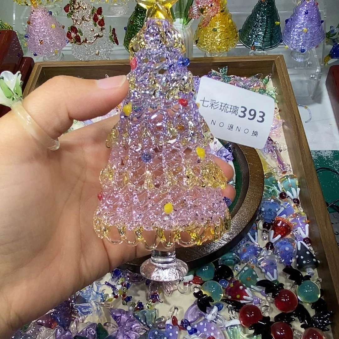 颈饰玻璃393圣诞树一个