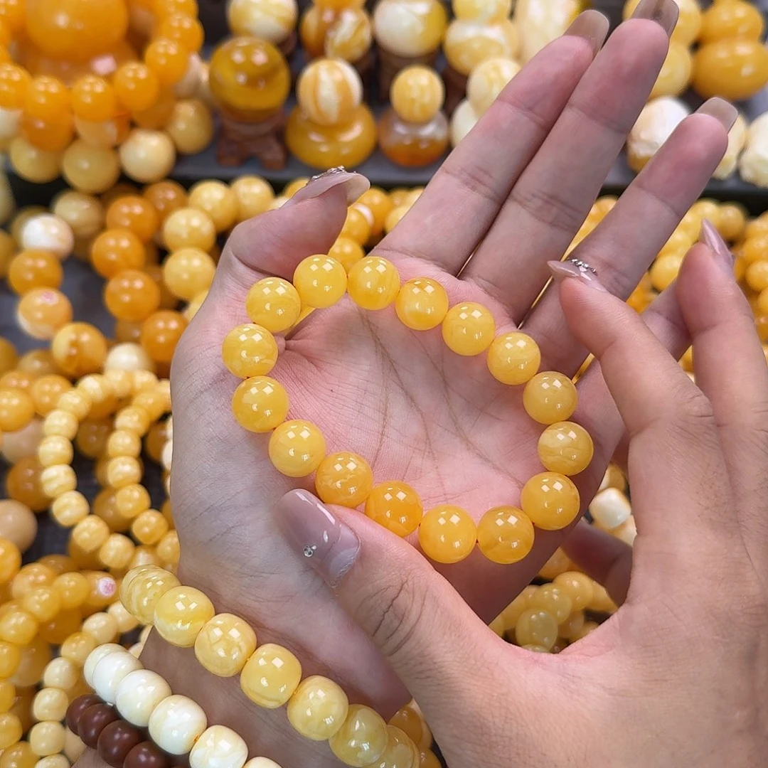 蜜蜡未镶嵌珠宝奇石13mm