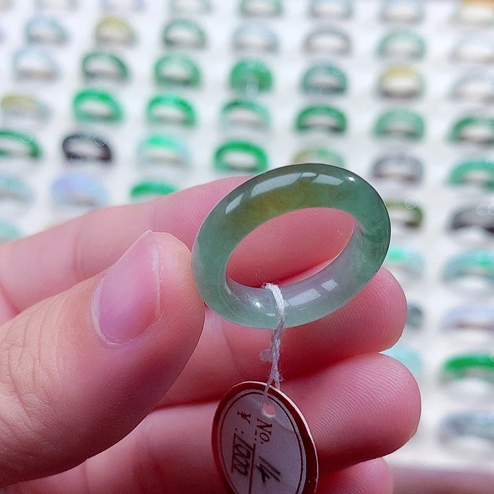 翡翠未镶嵌戒指14号