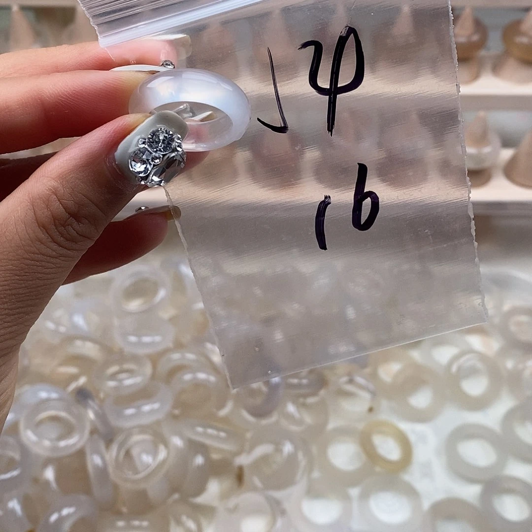 玛瑙/玉髓戒指合金