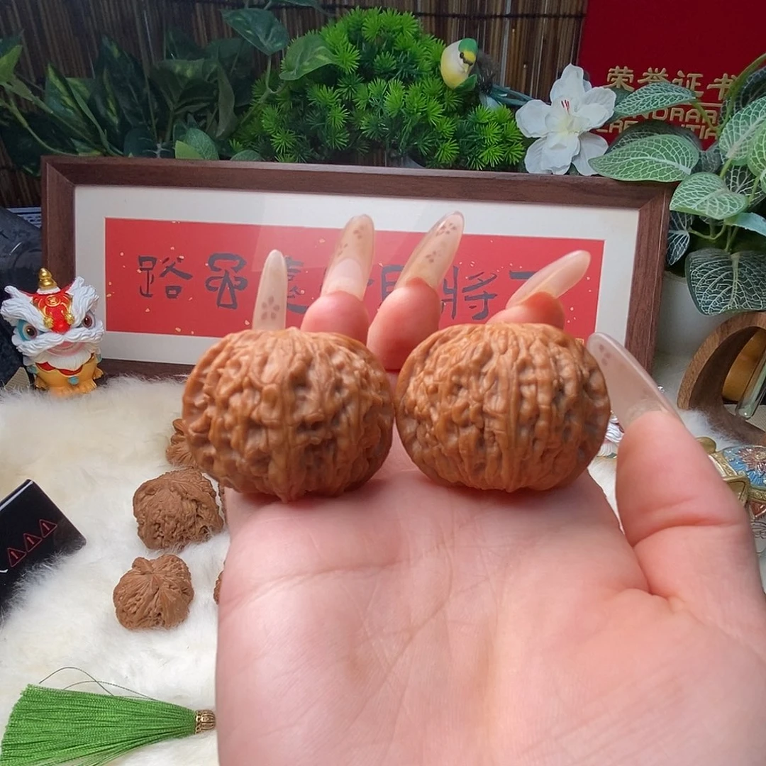 文玩核桃把件40正磨全品……