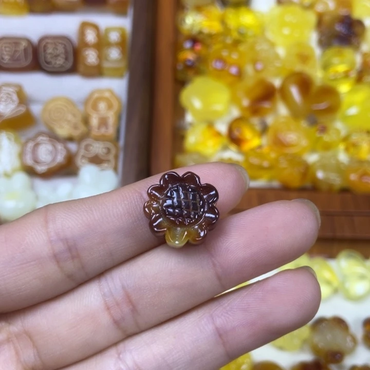 吊坠橄榄核向日葵148