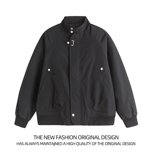 潮流男装立领夹克2024秋季新款青年时尚休闲潮牌春秋款男式外套