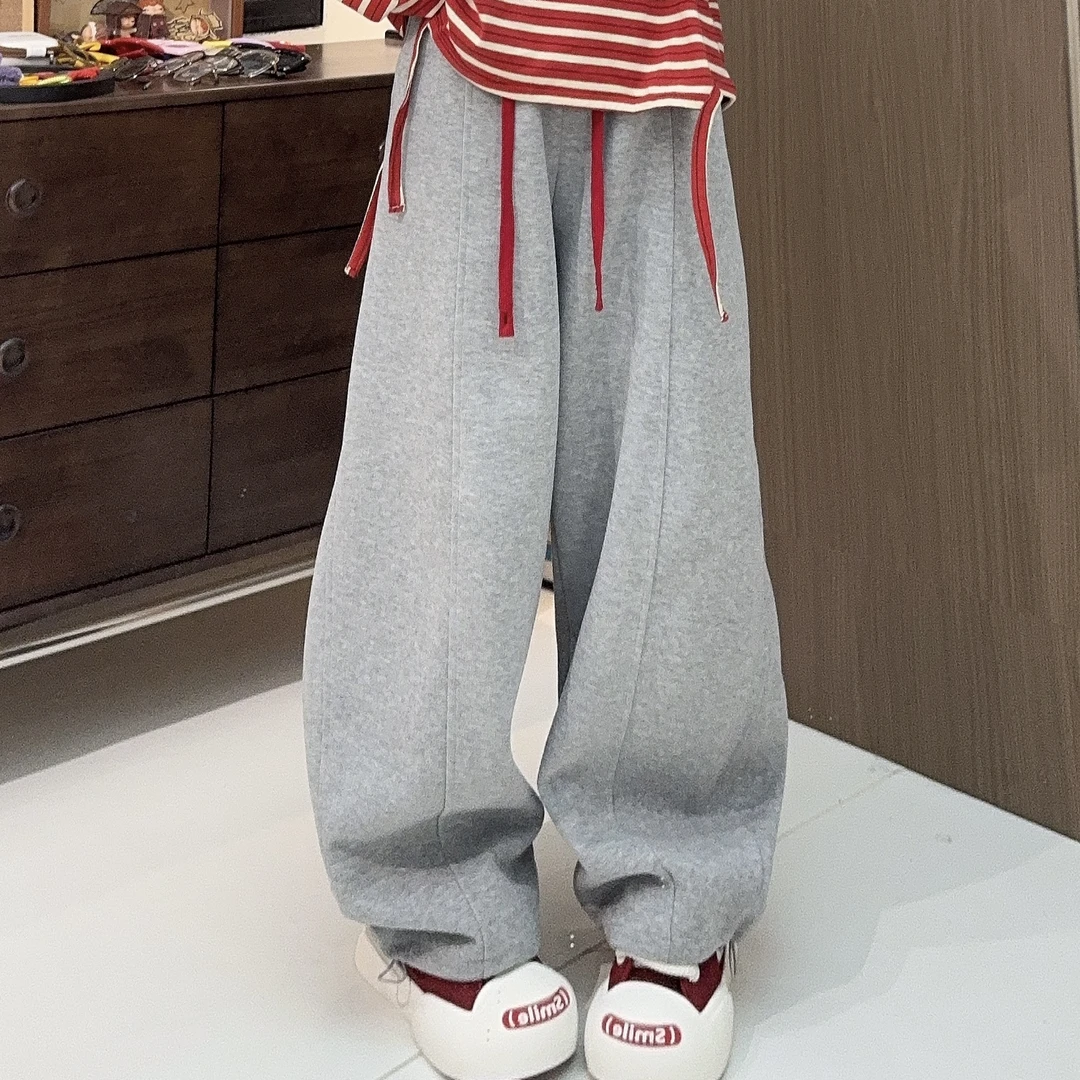 Apr.【红线卫裤】秋季新款系带卫裤时尚立体裁剪宽松阔腿裤SC25941