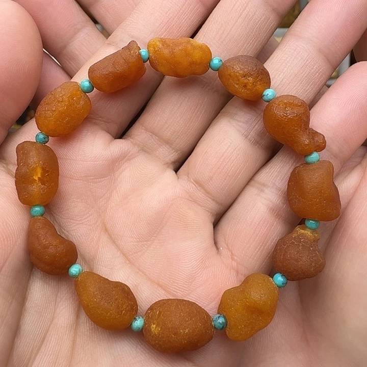 蜜蜡未镶嵌裸石天然蜜蜡手串