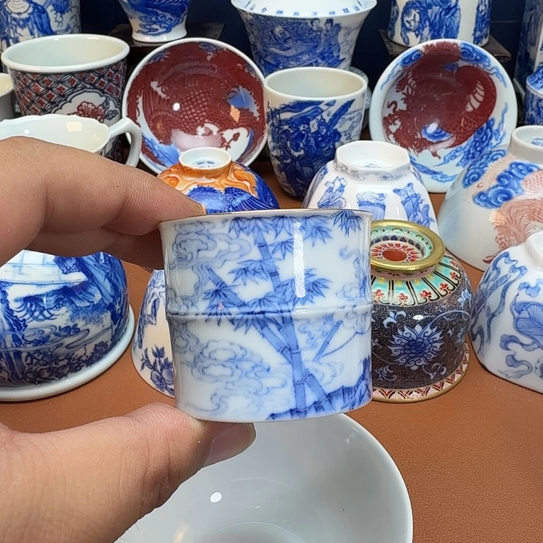 （***）杯子景德镇全手工手绘陶瓷