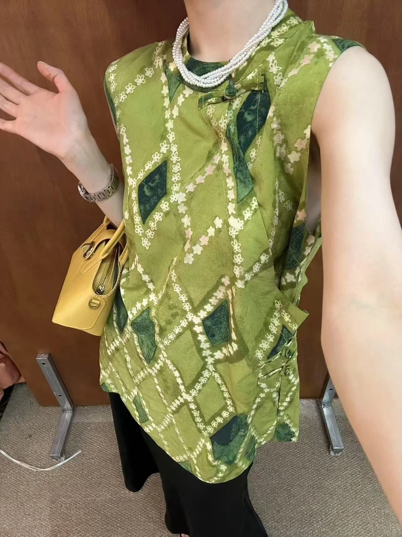 2025大顺家集合新中式国风盘扣无袖旗袍衬衫女