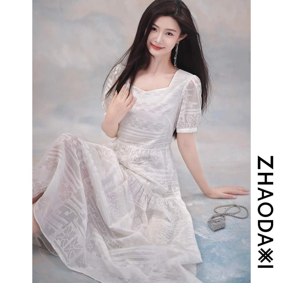 【赵大喜】现货！怦然心动系列-连衣裙 | 莱赛尔天丝/万针满绣