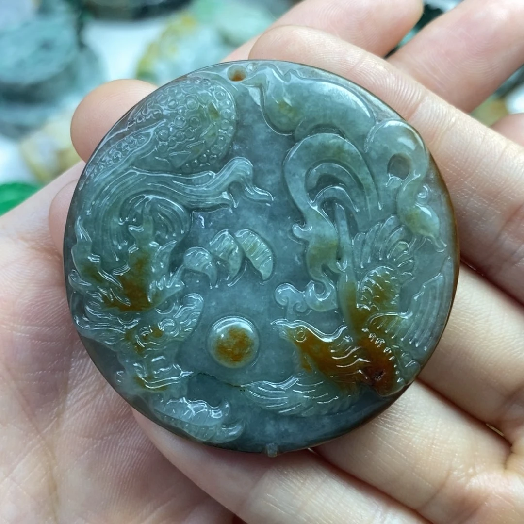 颈饰未镶嵌翡翠吊坠