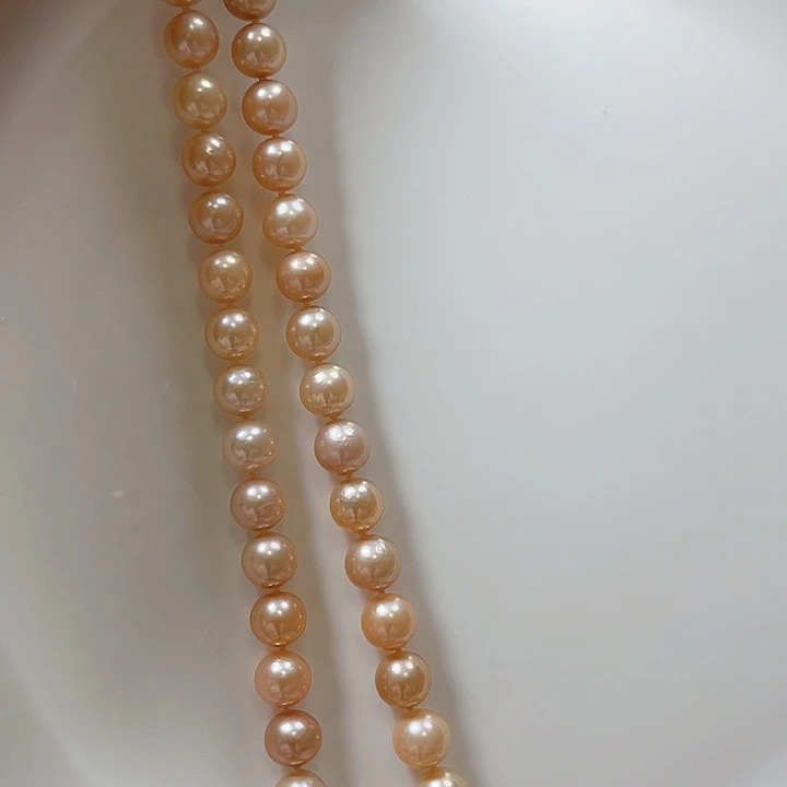 未镶嵌7.8左右肉眼正圆淡水珍珠