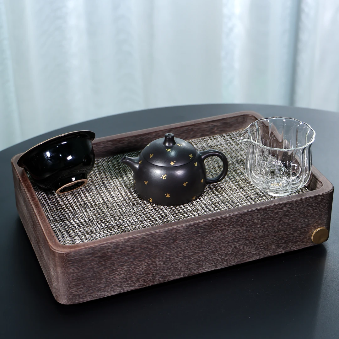 【梵山暮云】洒金 观复秦权 120cc 套组（一壶一杯一公道一茶盘）
