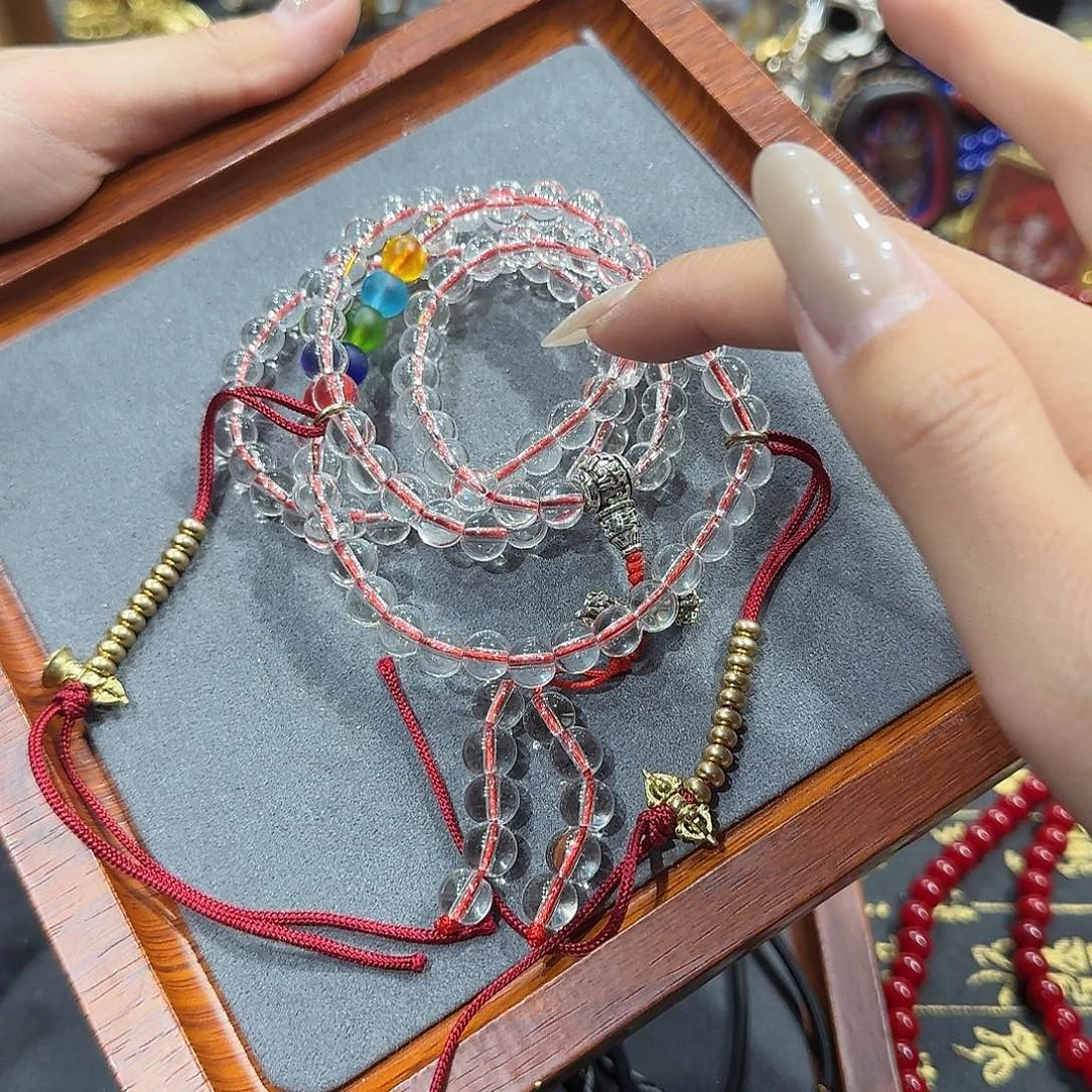 纯铜石英石西藏晶晶108