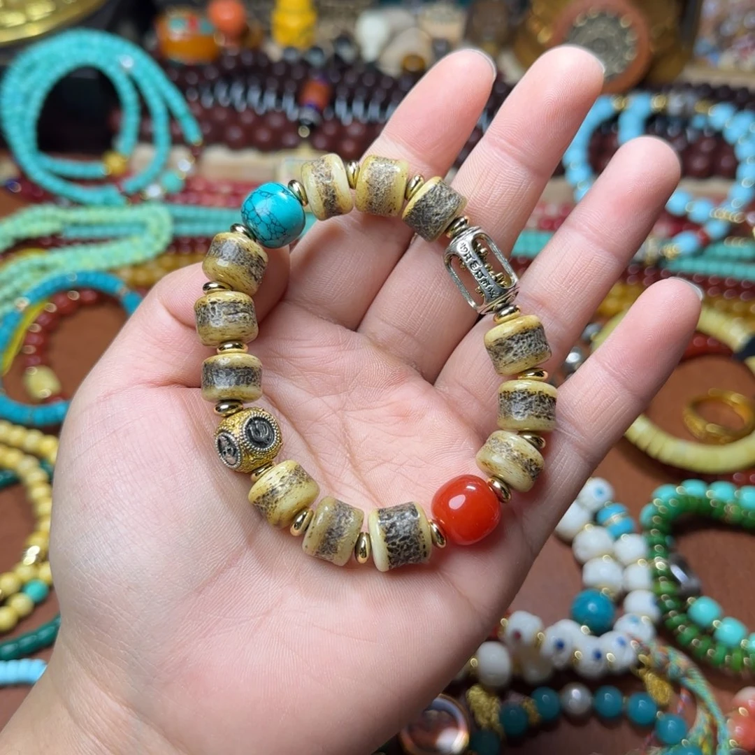 颈饰琉璃藏式念珠/藏式手串