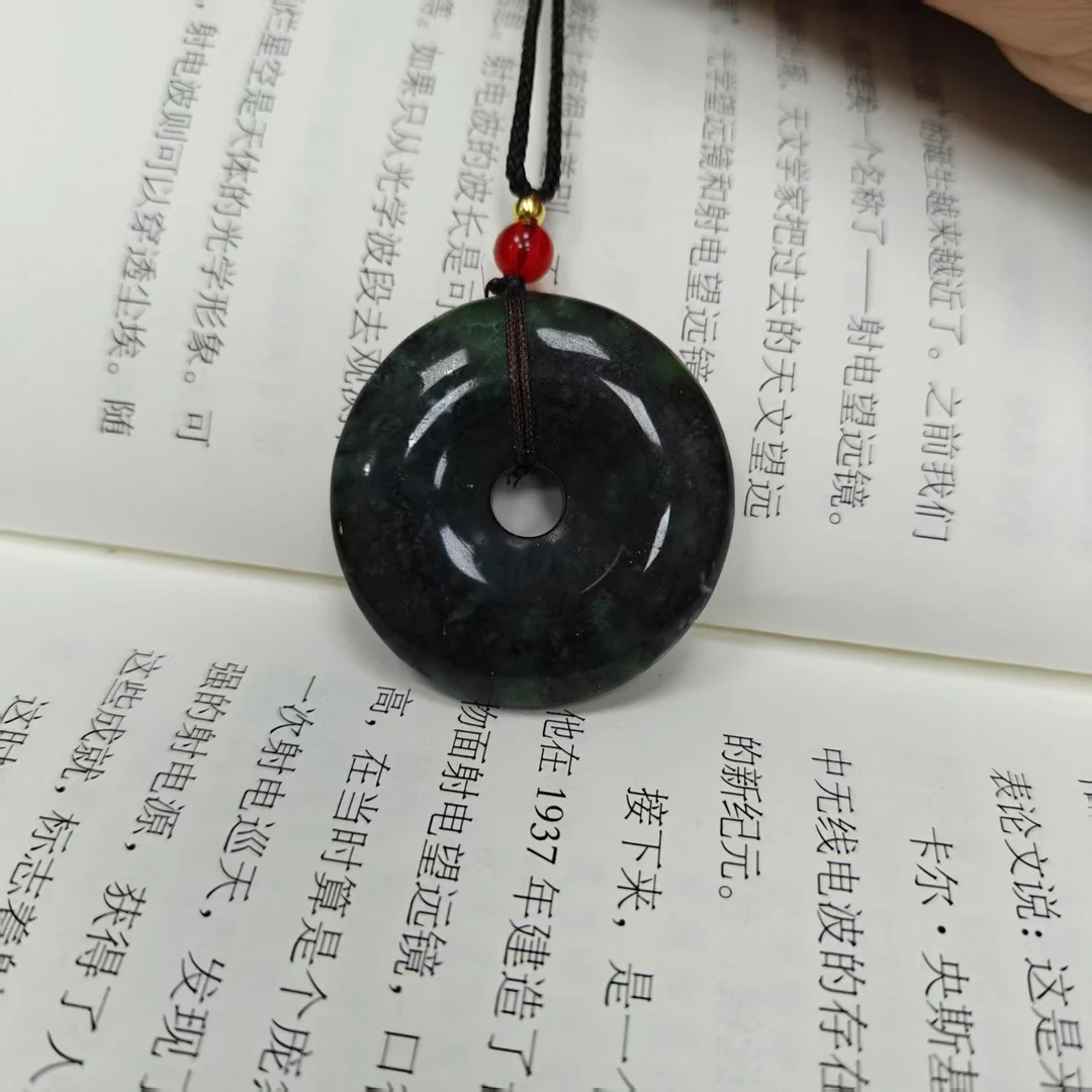 0004药王石蛇纹石玉平安扣