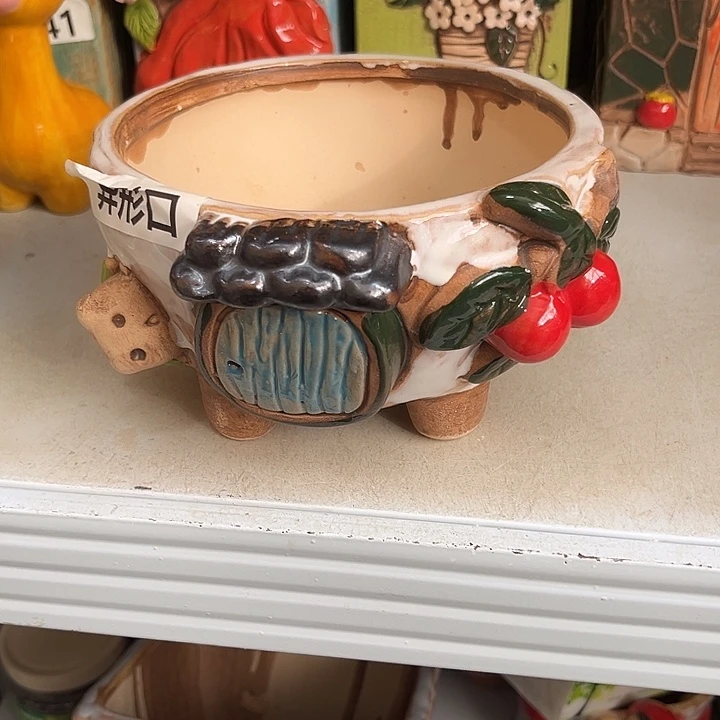 粗陶材质多肉花盆