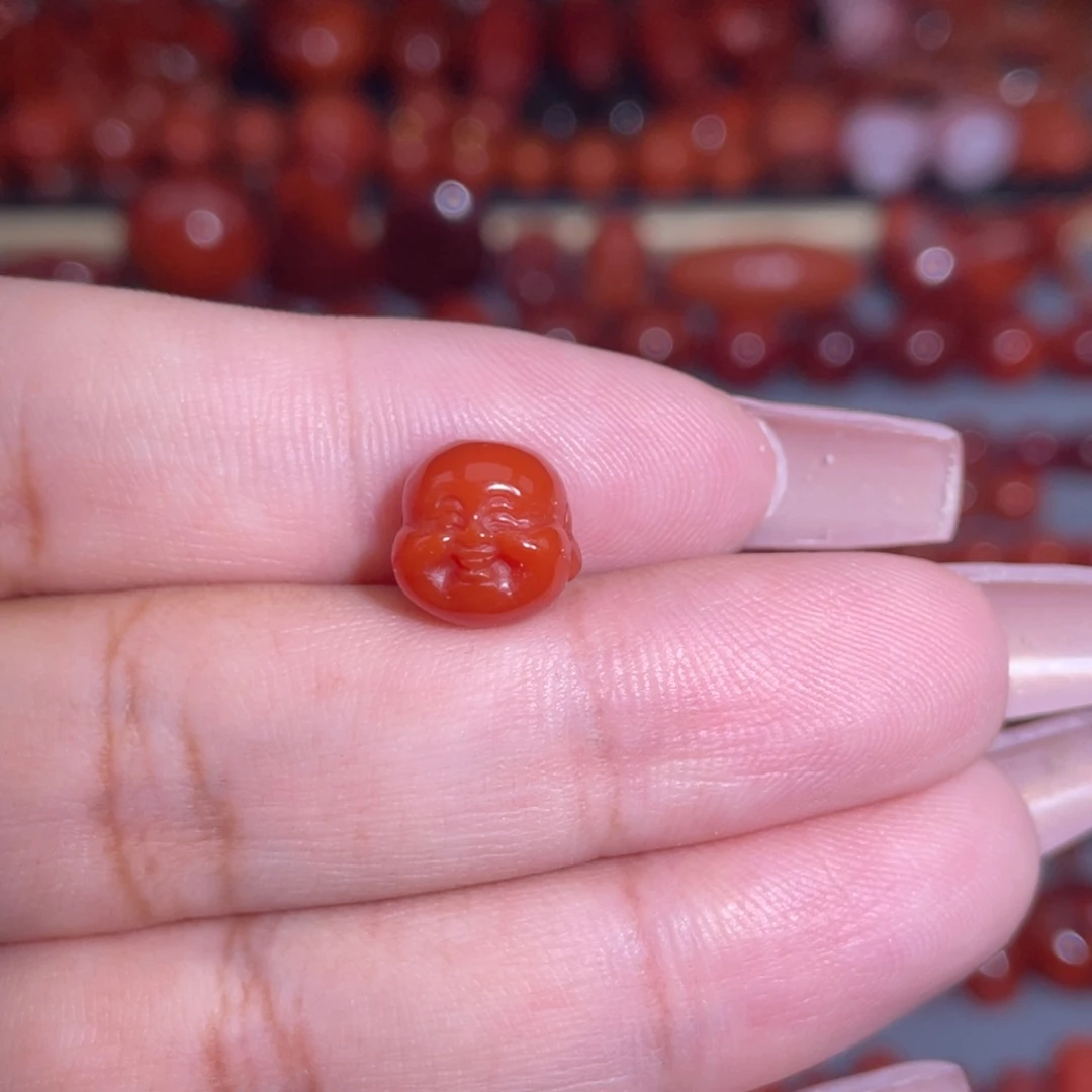 南红玛瑙未镶嵌弥勒佛