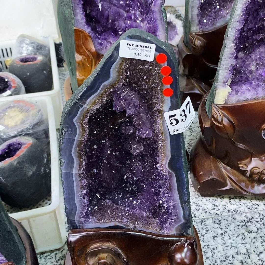 未镶嵌大型摆件（非配饰）水晶紫水晶 537 水晶洞摆件