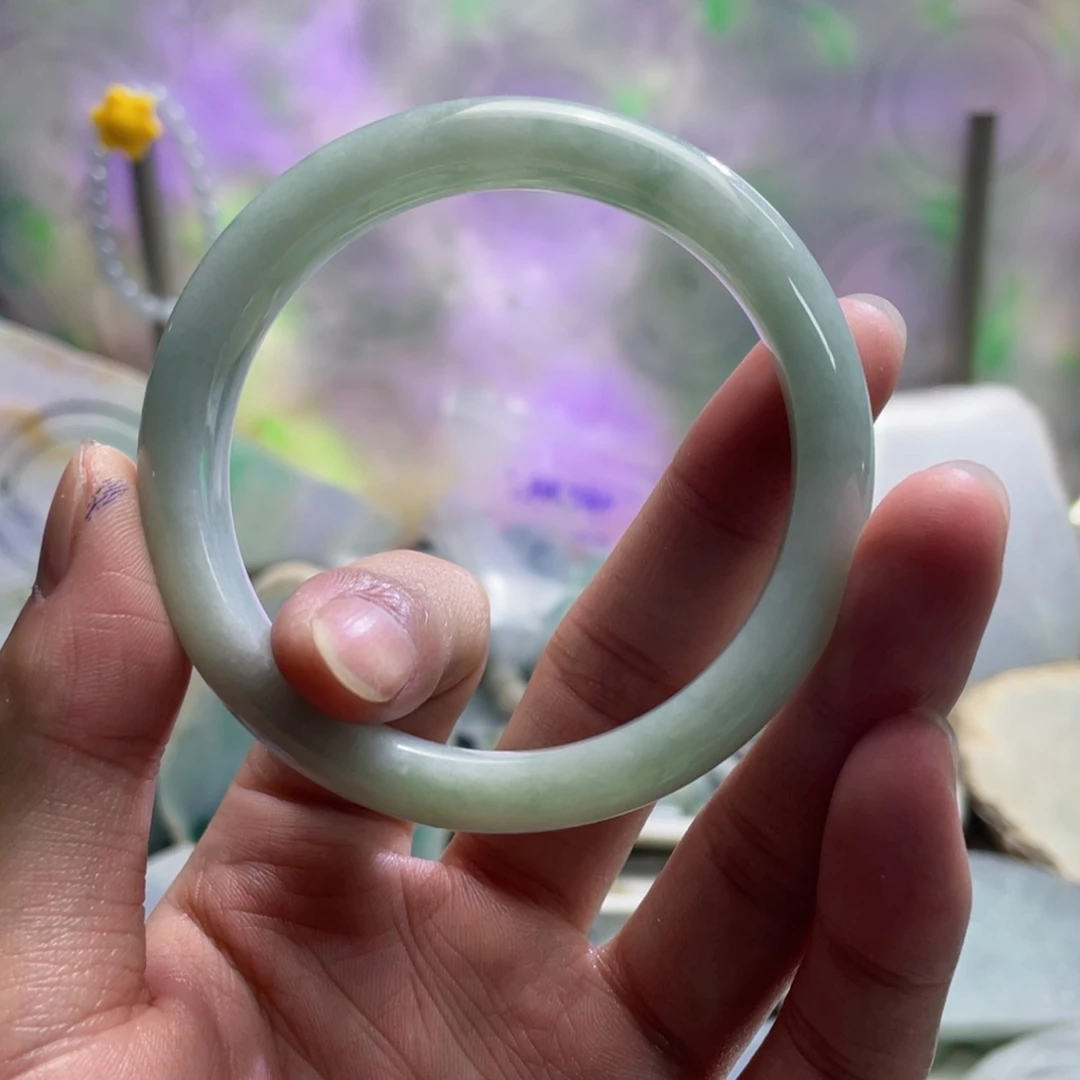 ⑦***情翡翠未镶嵌挂件K缅甸天然翡翠片料