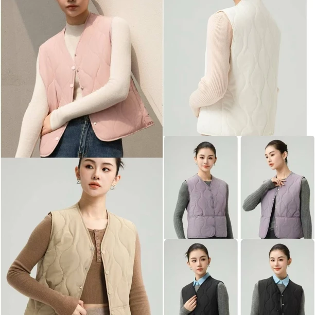 女士毛毛马甲7103