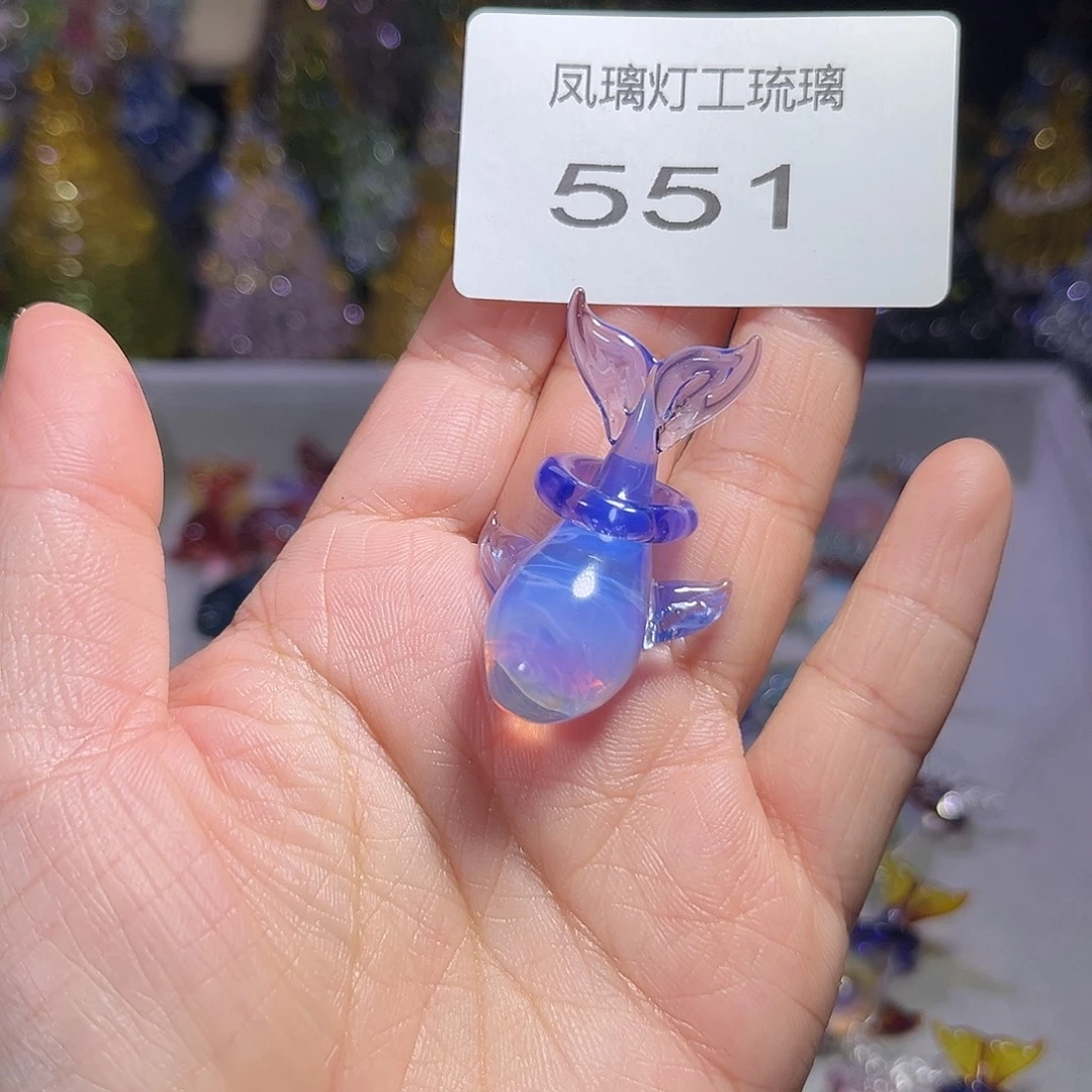 无***i玻璃吊坠（不含链）551鲸鱼吊坠