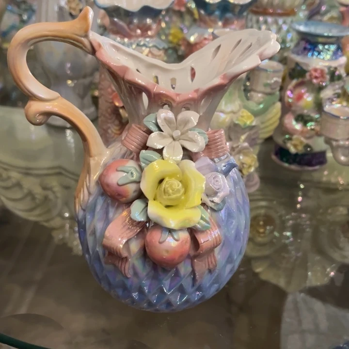 陶瓷珍珠釉花瓶高19厘米特价包邮不退换