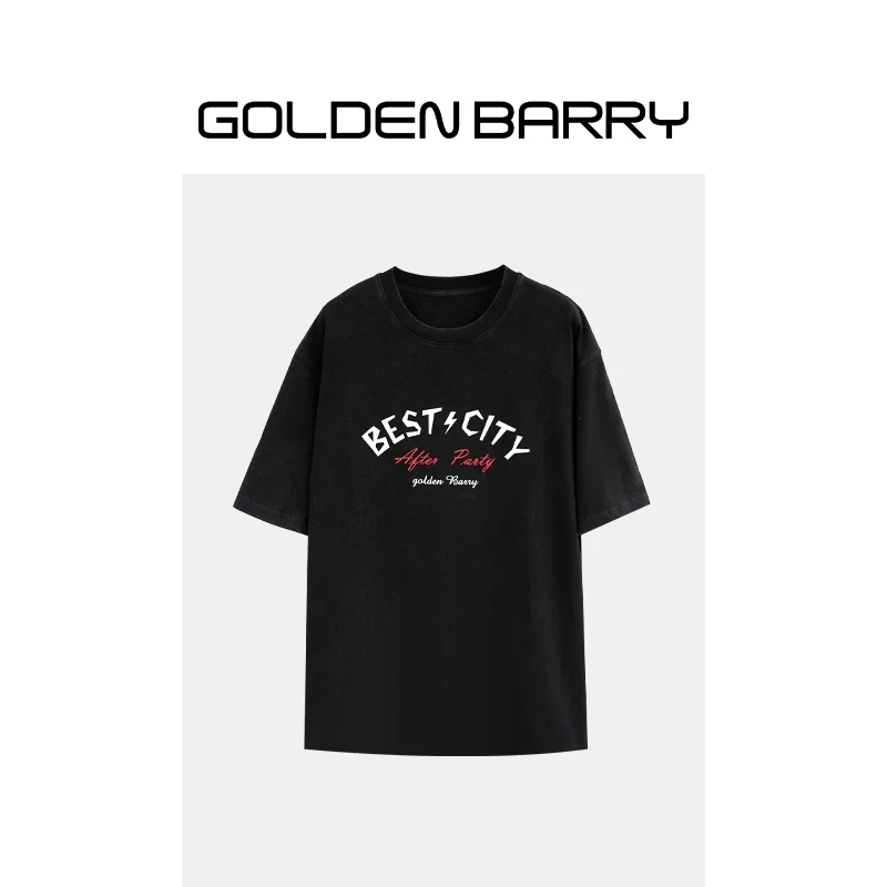 GOLDENBARRY|201881“初夏来信”男女水洗T恤
