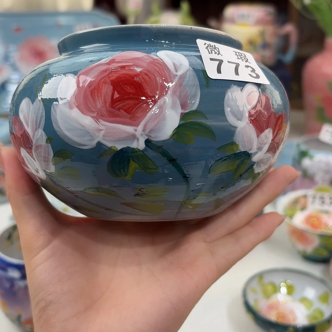 景德镇手绘高温釉下彩陶瓷茶具