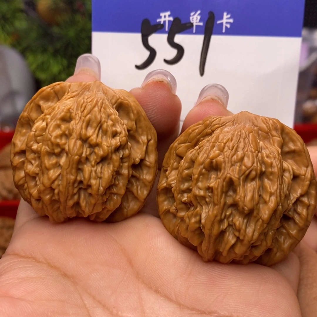 文玩核桃吊坠゛**゛虎头。边41。丹