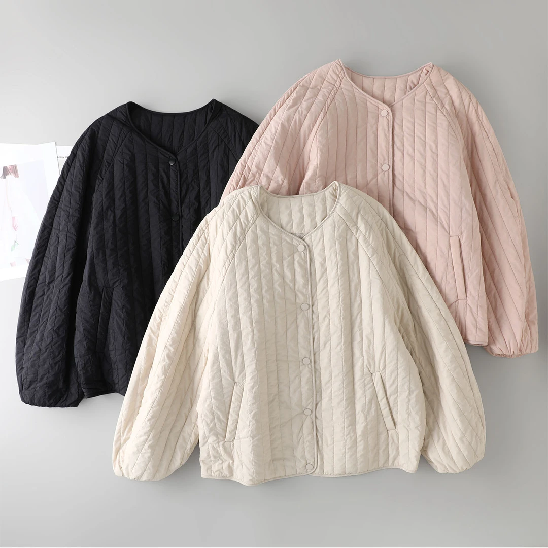 秋冬女士保暖长袖 松紧袖口防风保暖亲肤柔软棉衣