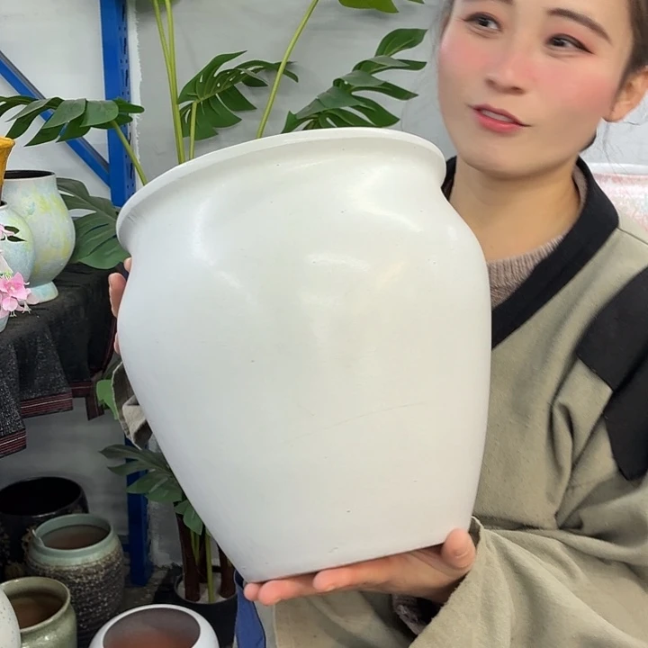 24×27 -粗陶花盆有孔-买买买