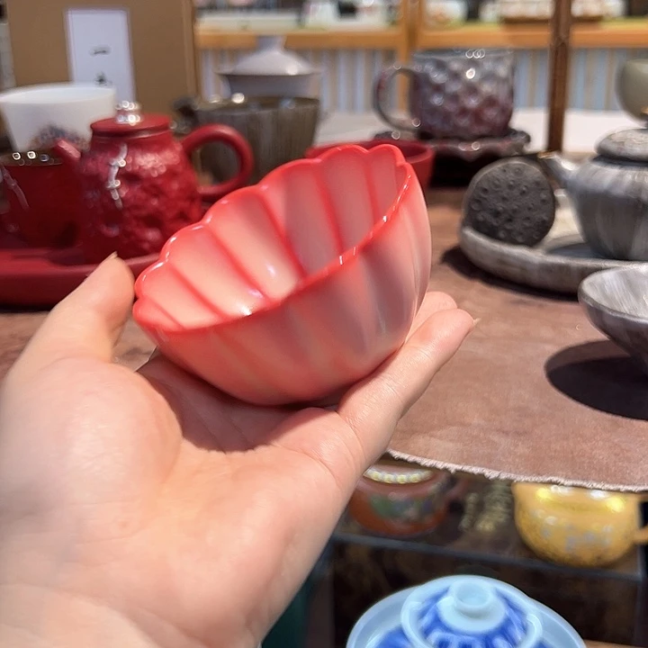 瓷片漂亮的小茶具啊