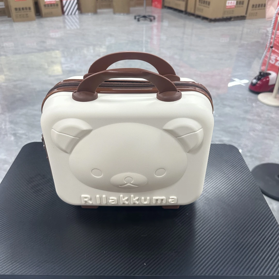 恩恩手提行李箱化妆小箱子卡通可爱颜色随机发