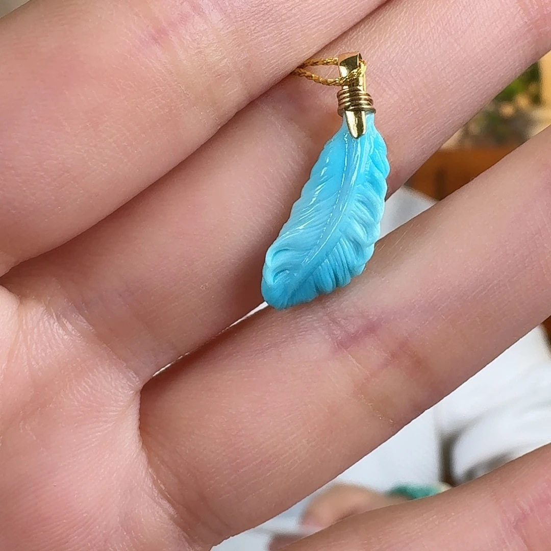 绿松石18K金镶嵌珠宝奇石