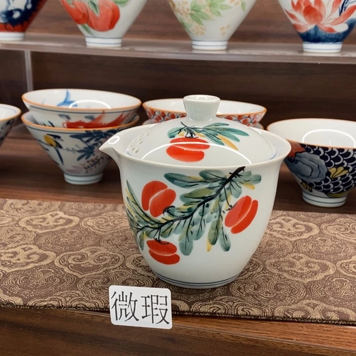 釉下老陶泥手工绘制