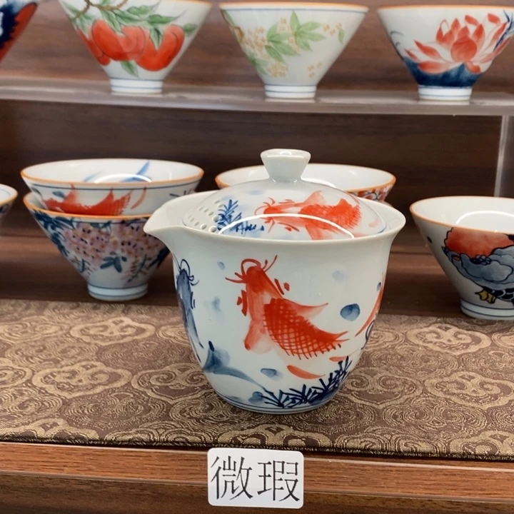 釉下老陶泥手工绘制