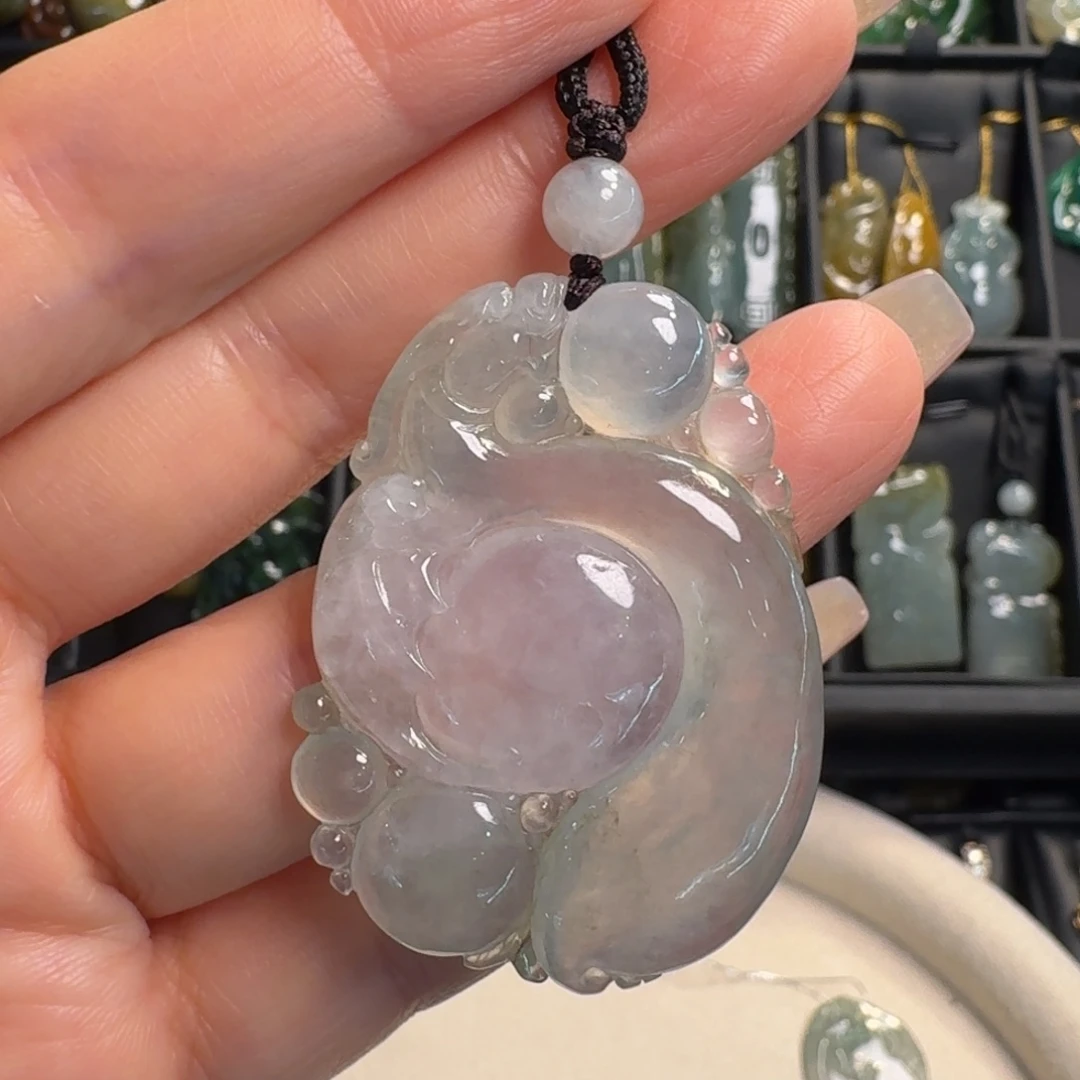 翡翠未镶嵌颈饰仿古龙