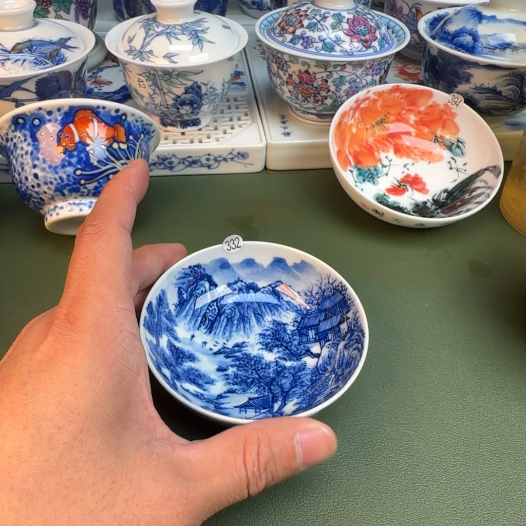 陶纯手工纯手绘茶具332